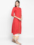 Embroidery Red Kurta and Palazzo set