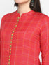 Embroidery Red Kurta and Palazzo set