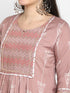 Pink Printed Kurta, Palazzo with dupatta