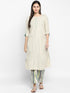 Stripe Multicoloured Cotton Kurta & Palazzo Set