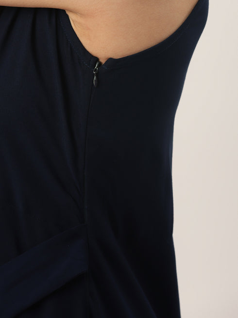 Solid Rayon A-Line Western Dresses