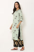 Rayon Printed Blue Kurta and Palazzo Set