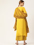 Embroidery Kurta and Palazzo Set Rayon (Mustard)