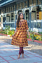 Women Chanderi Digital Printed Kurta Trouser Set