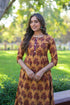 Women Chanderi Digital Printed Kurta Trouser Set