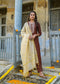 Coffee-Coloured Silk Embroidered Sequined Kurta Suit Set