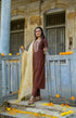 Coffee-Coloured Silk Embroidered Sequined Kurta Suit Set
