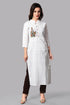 Women Straight Casual Kurta With Pocket