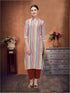 Women Casual Stripe Daily Wear Kurta (Multicolor)