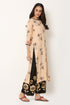 Rayon Printed Pista Color Kurta and Palazzo Set