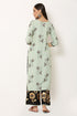 Rayon Printed Blue Kurta and Palazzo Set