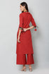 Women Kurta and Palazzo Set Cotton Blend