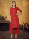 Women Kurta and Palazzo Set Cotton Blend
