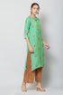 Women Kurta and Palazzo Set Muslin (Green)