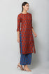 Women Kurta and Palazzo Set Muslin (Rust)