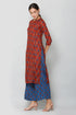 Women Kurta and Palazzo Set Muslin (Rust)