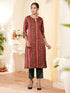 Women Kurta and Pant Set Satin Blend