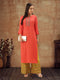 Orange Kurta and Palazzo Set