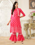 Women Rayon Printed Kurta Sharara Set