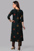 Rayon Green Printed Kurta Pant with Dupatta Set
