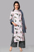 Women Printed Rayon Foil With Dupatta Kurta Set
