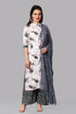 Women Printed Rayon Foil With Dupatta Kurta Set