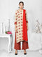 Women Kurta and Palazzo Set Rayon – Red