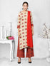 Women Kurta and Palazzo Set Rayon – Red