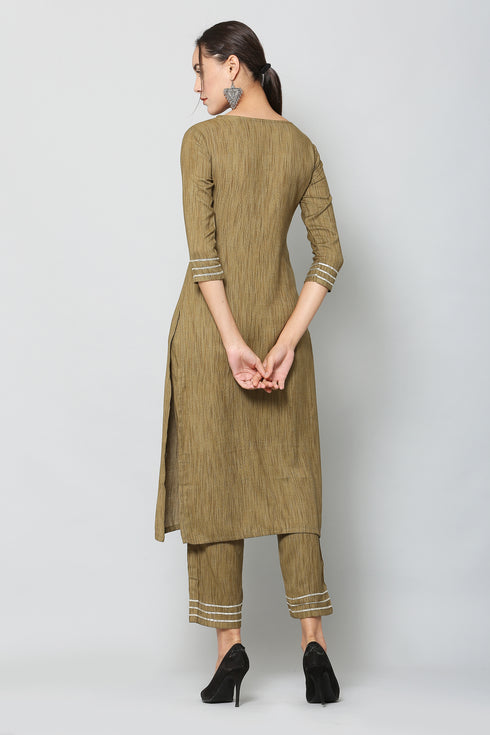 Women Kurta and Palazzo Set Rayon With Georgette Dupatta