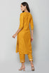 Women Kurta and Dupatta Set Cotton Blend (Mustard)