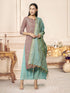 Embroidery Kurta, palazzo With dupatta set