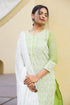 Embroidery Straight Green Kurta Pant & dupatta Set