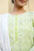 Embroidery Straight Green Kurta Pant & dupatta Set