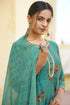 Printed Green Kurta Sharara With Dupatta