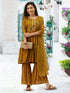 Printed Mustard Kurta Sharara With Dupatta