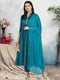 Women Straight Soft Taffeta Butti Kurta Suit Set